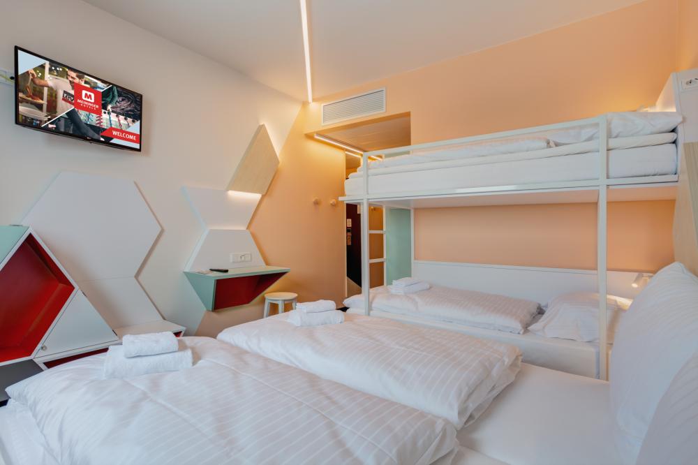 4 Bett Einzelzimmer - Gemischt - Standard - privates Bad