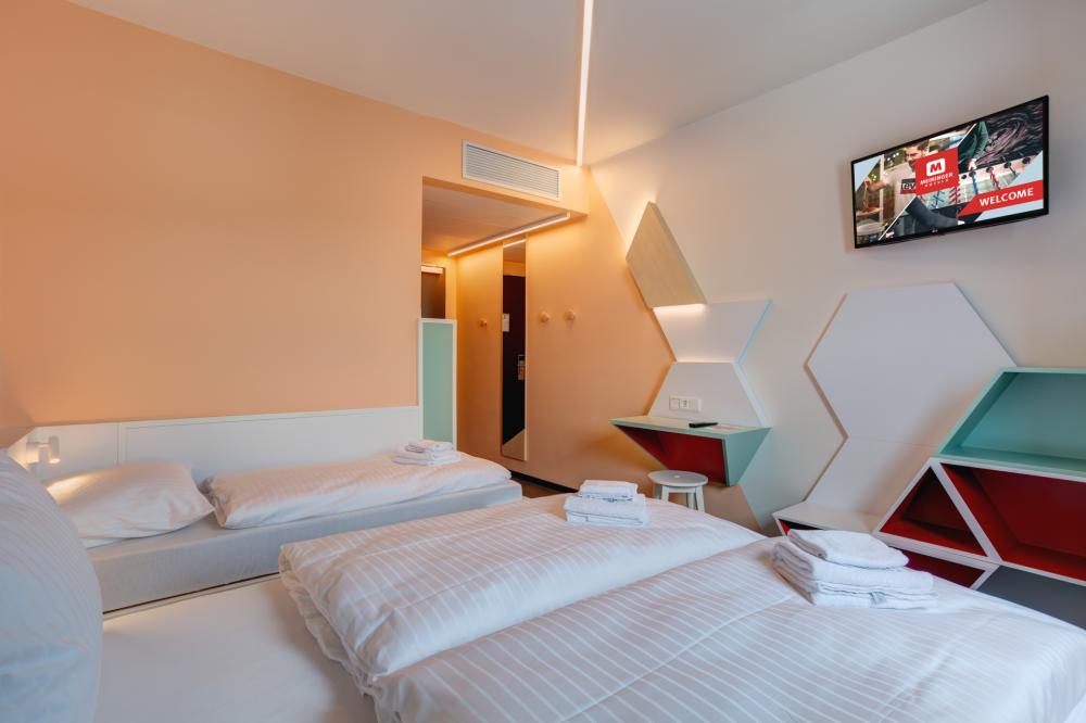 3 Bett Einzelzimmer - Gemischt - Standard - privates Bad